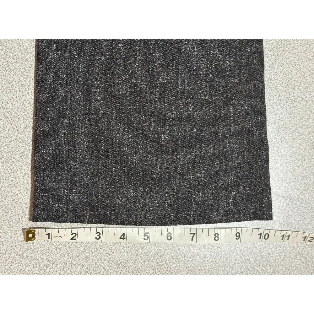 Laundry by Shelli‎ Segal Sz 8 Wide Leg Dark Gray Trouser Pants Slacks Heathered